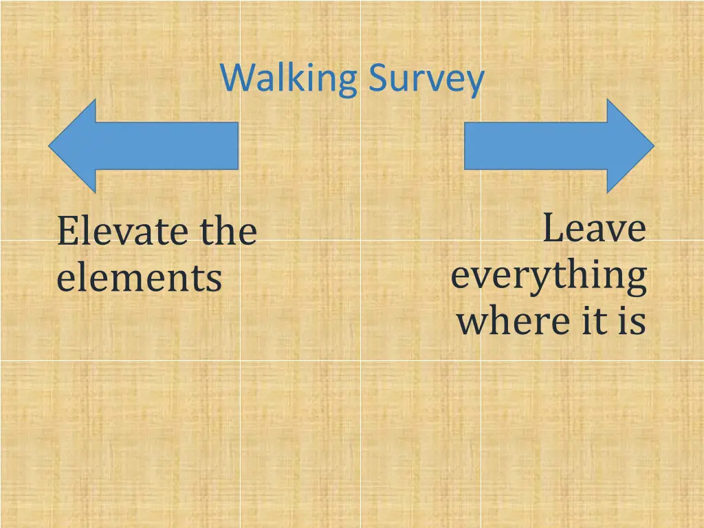 walking survey 13