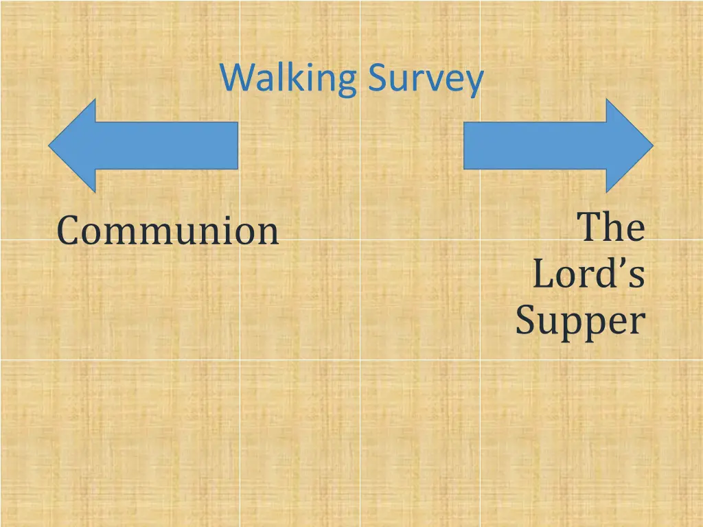 walking survey 2