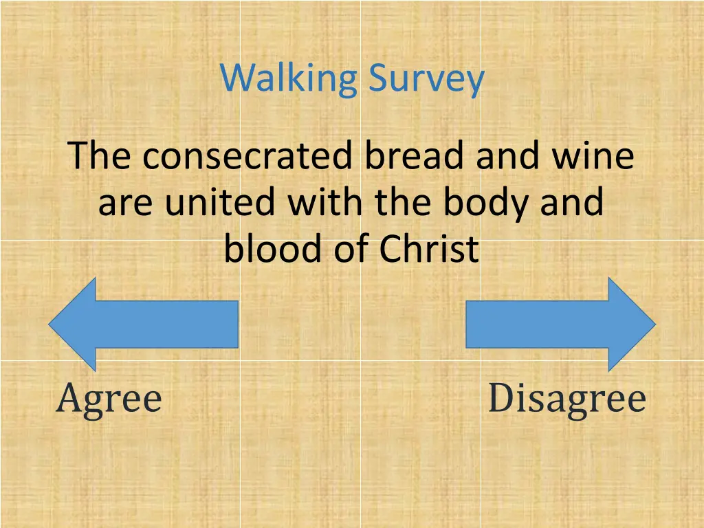 walking survey 20