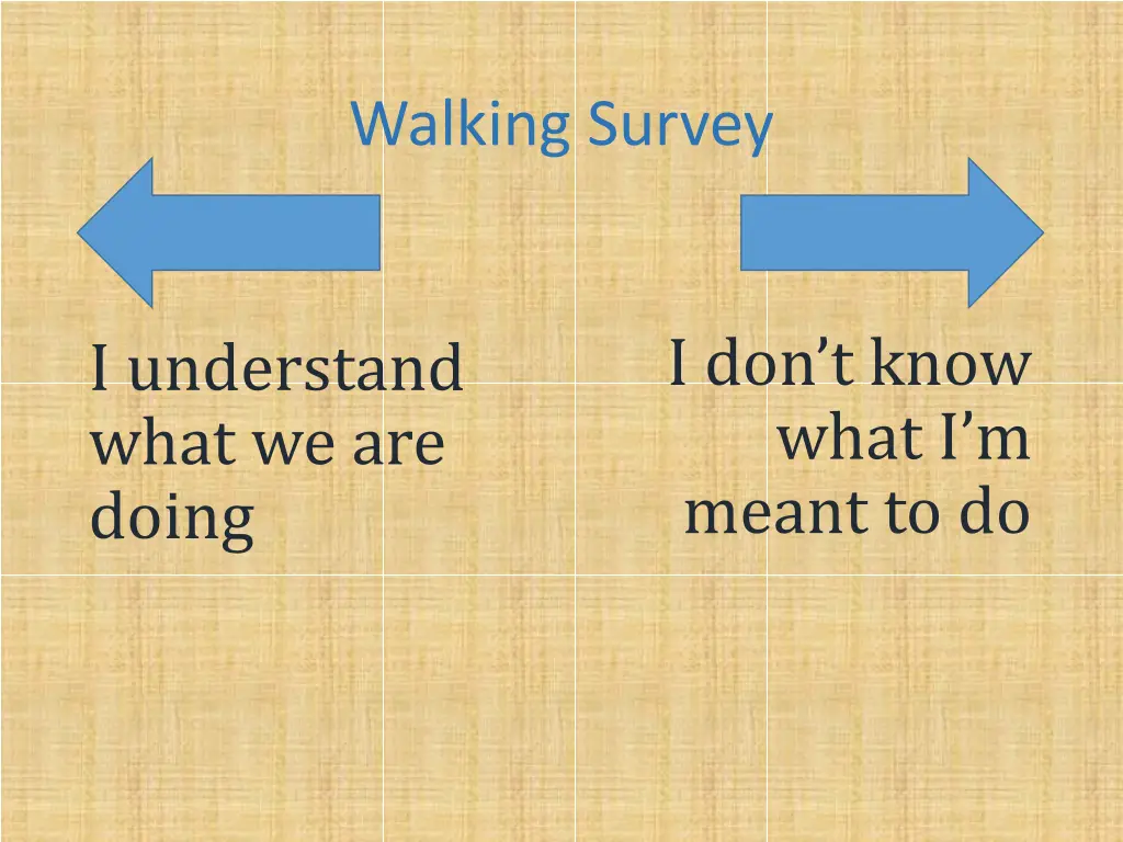 walking survey