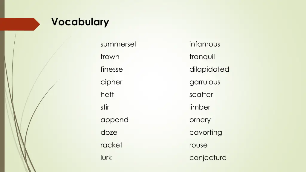 vocabulary