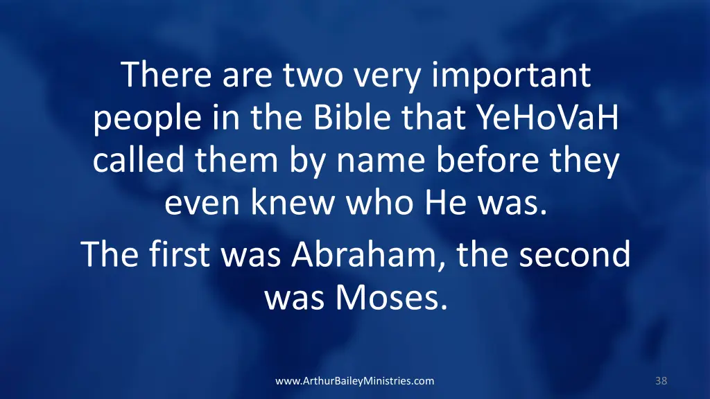 there are two very important people in the bible