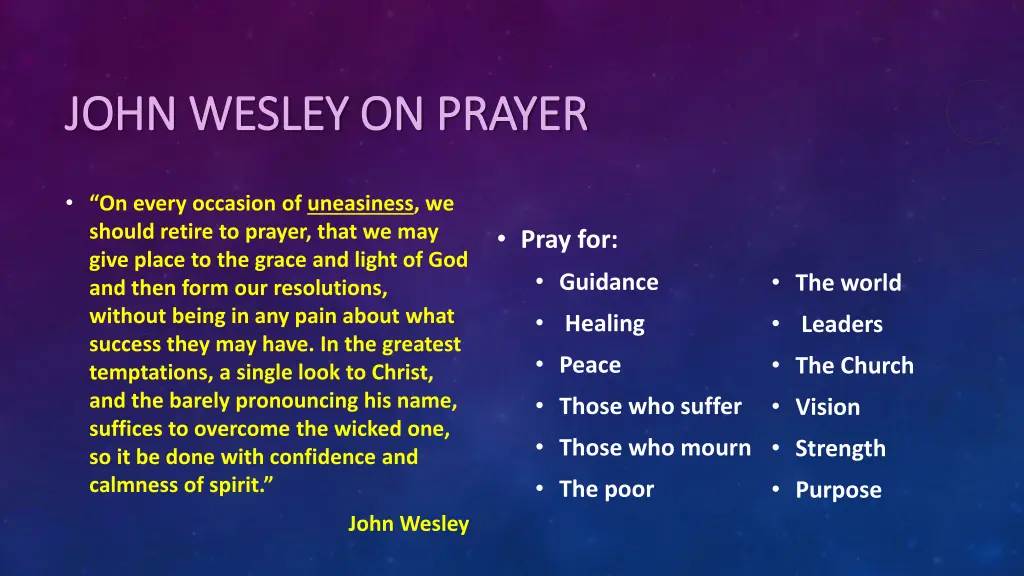 john wesley on prayer john wesley on prayer