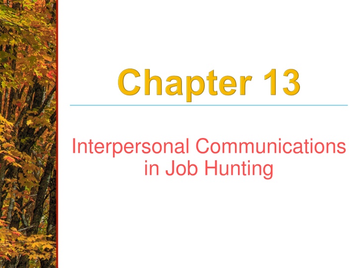 interpersonal communications in job hunting