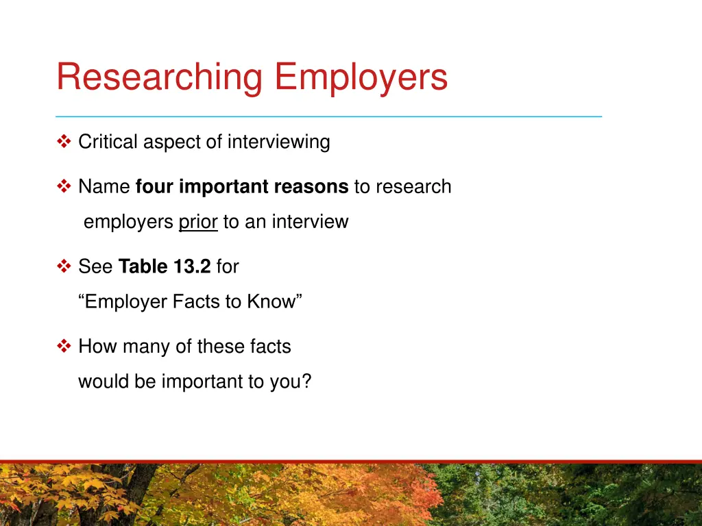 researching employers