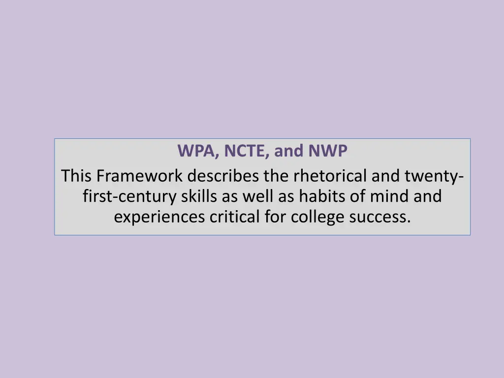 wpa ncte and nwp