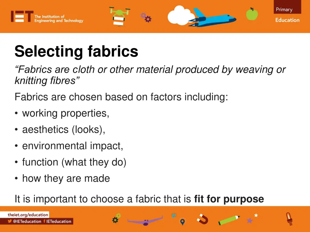 selecting fabrics