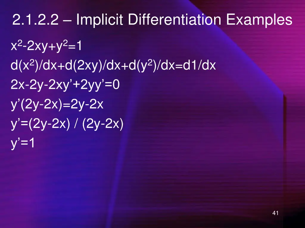 2 1 2 2 implicit differentiation examples 1