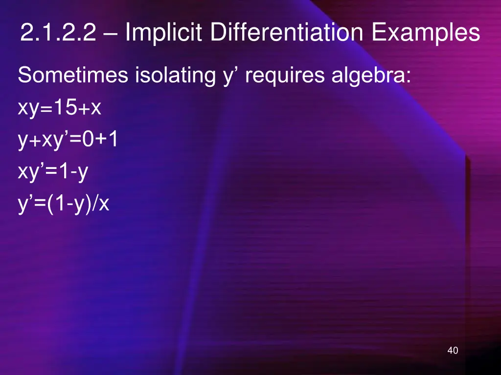 2 1 2 2 implicit differentiation examples