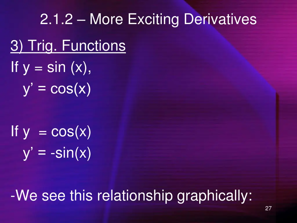 2 1 2 more exciting derivatives 1