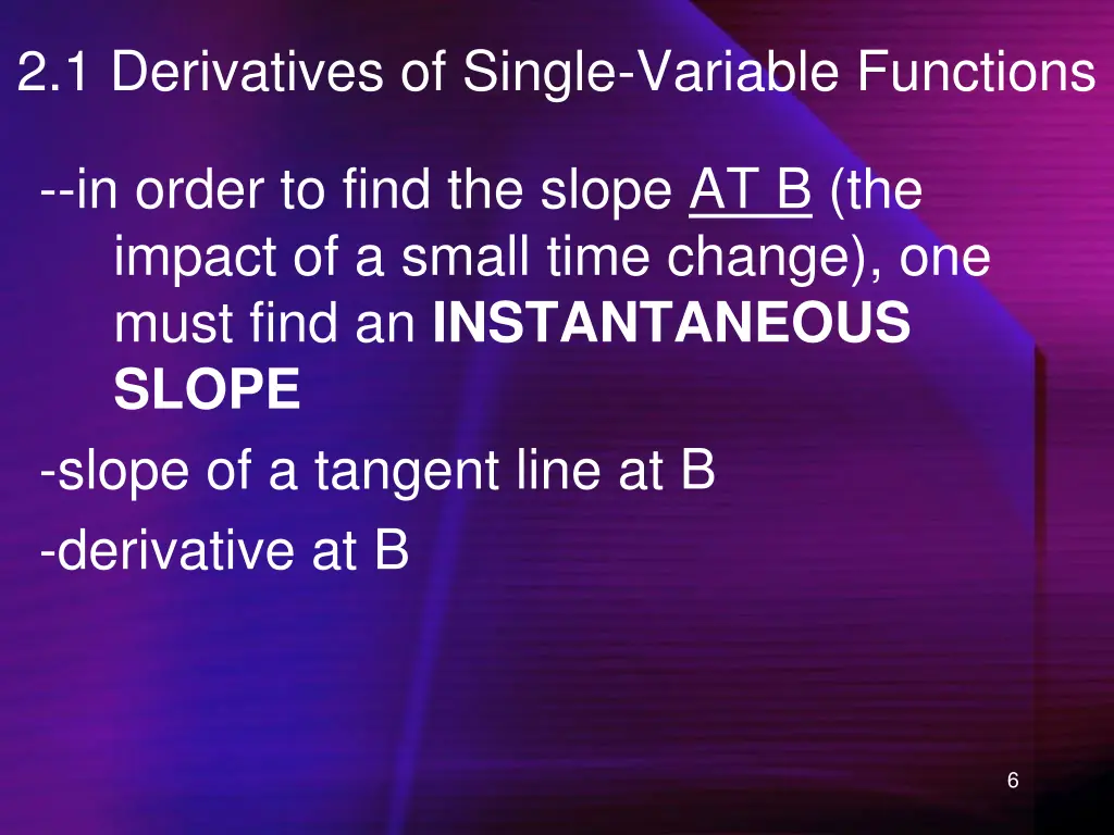 2 1 derivatives of single variable functions 1