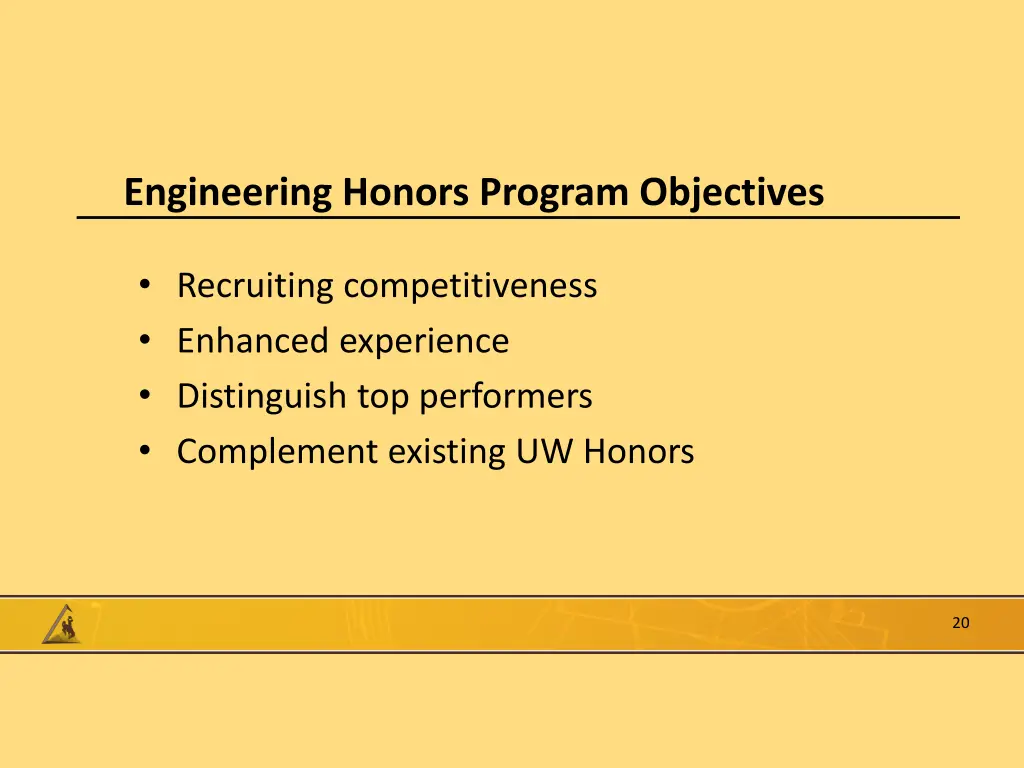 engineering honors program objectives