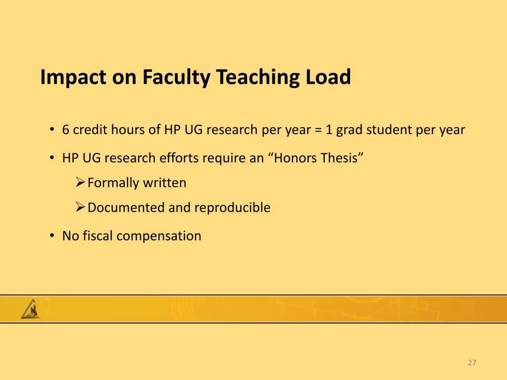 impact on faculty teaching load