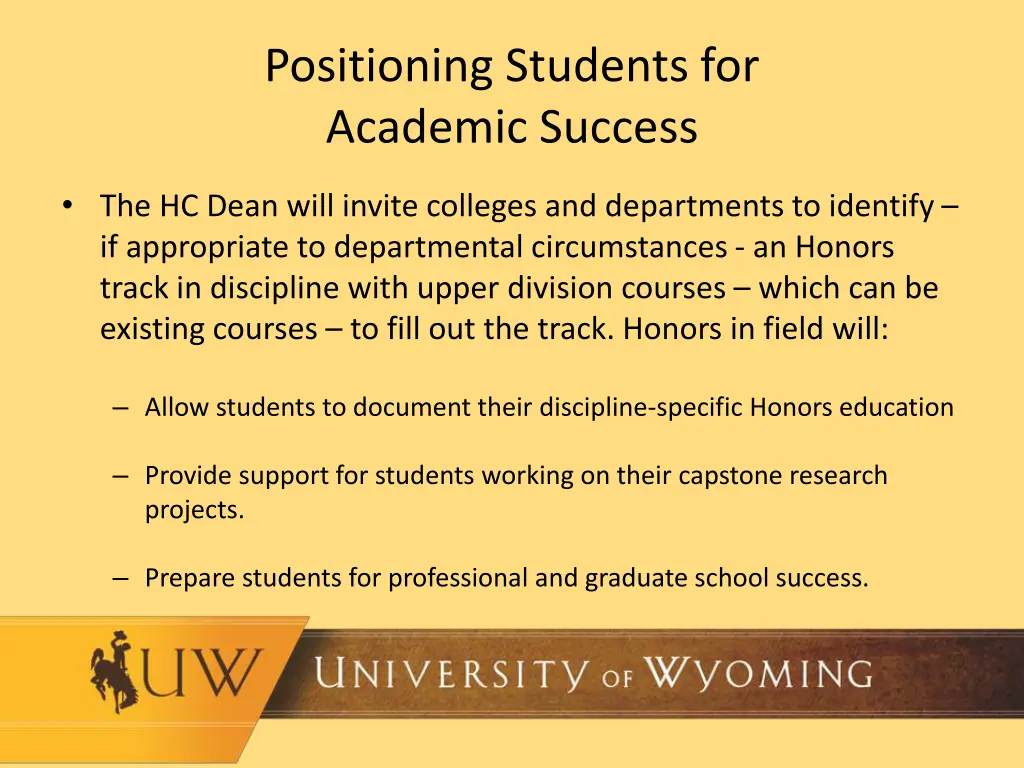 positioning students for academic success