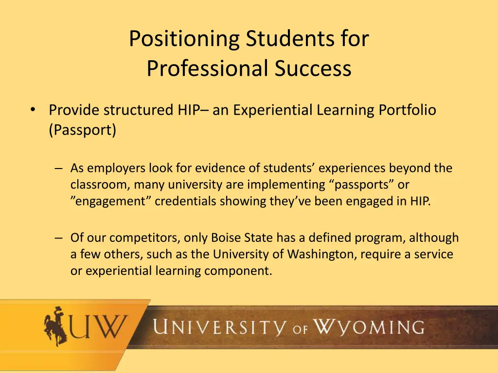 positioning students for professional success