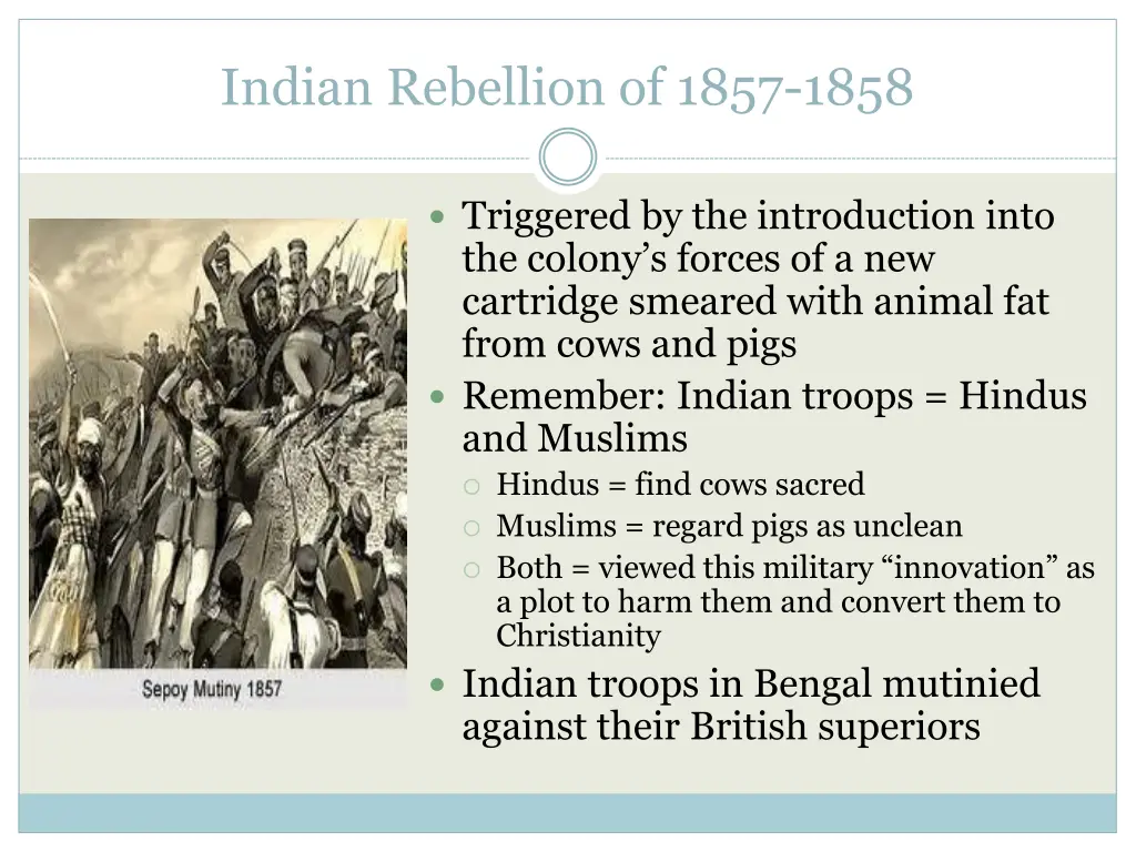 indian rebellion of 1857 1858