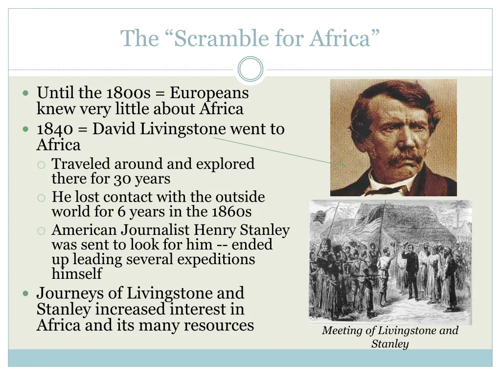 the scramble for africa