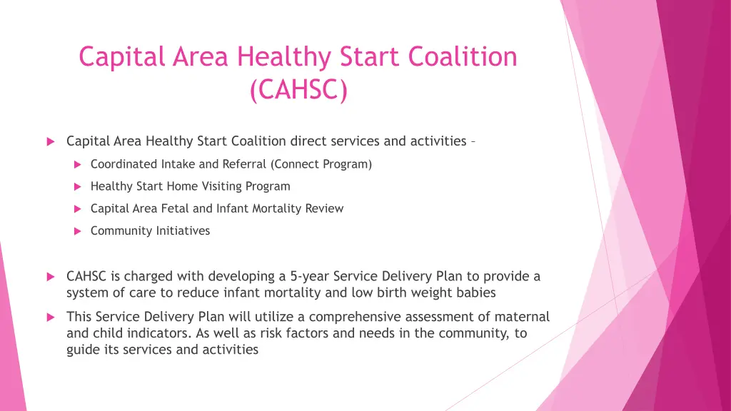 capital area healthy start coalition cahsc