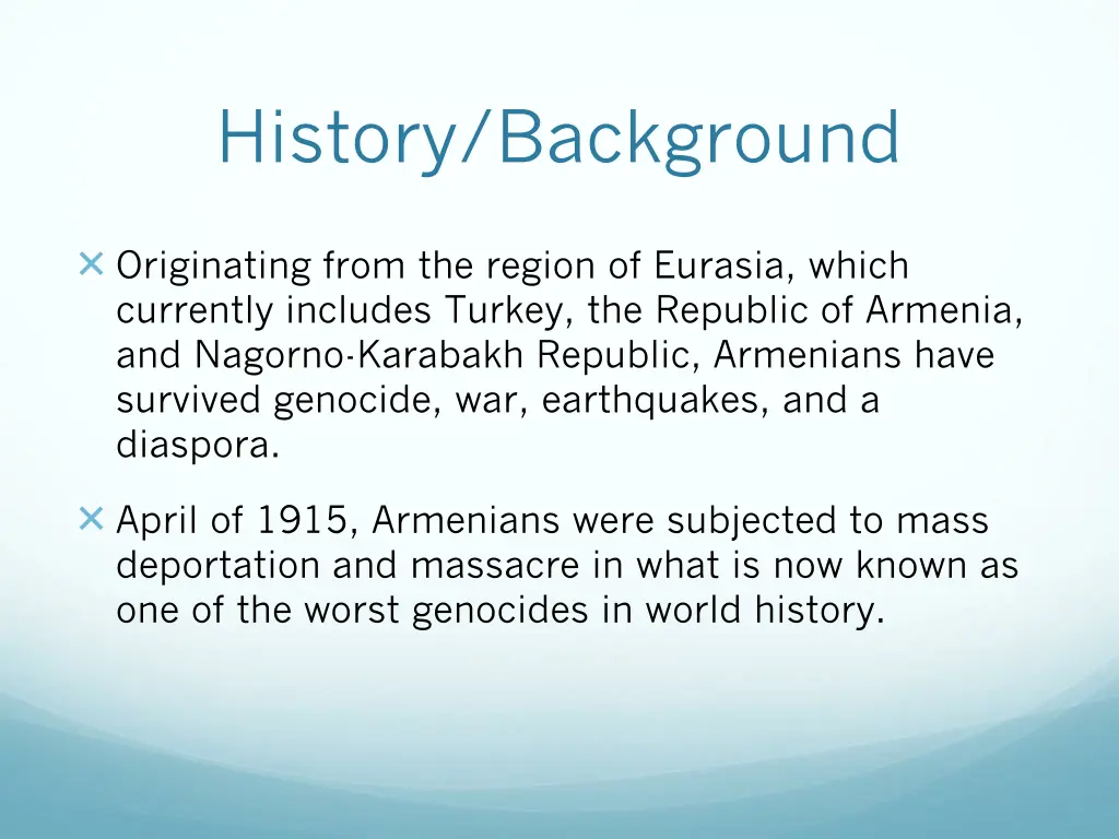 history background