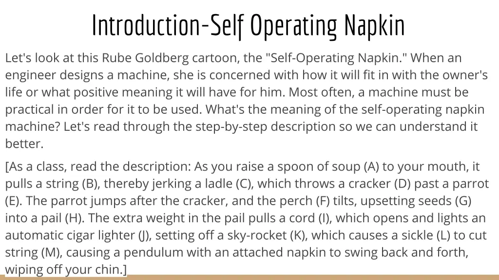 introduction self operating napkin