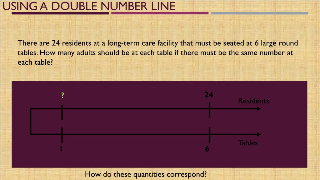 using a double number line 2