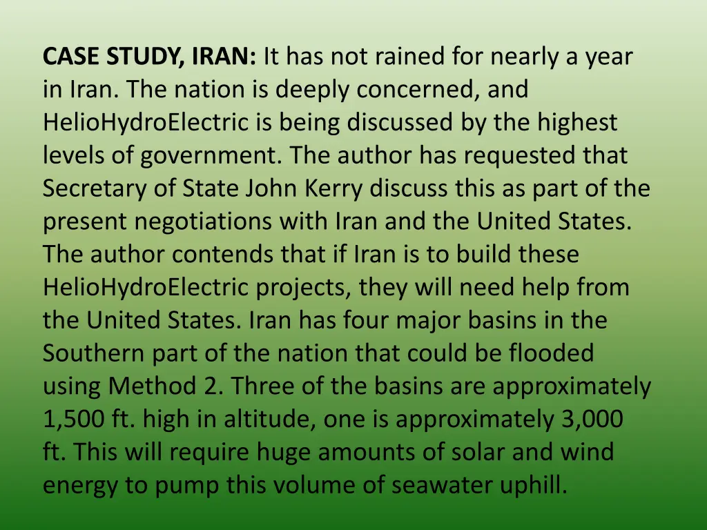 case study iran it has not rained for nearly