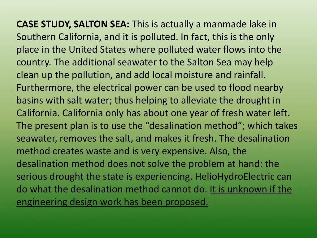 case study salton sea this is actually a manmade