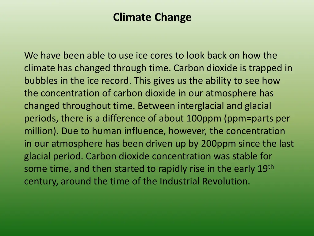 climate change 1