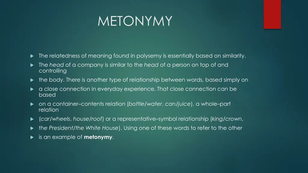 metonymy