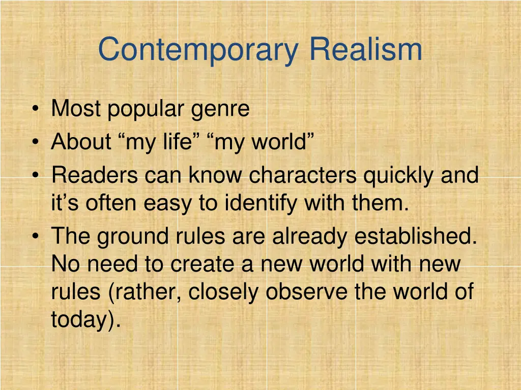 contemporary realism