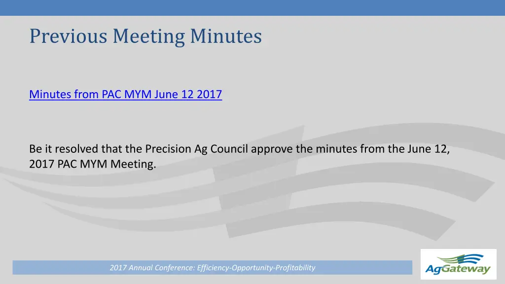 previous meeting minutes