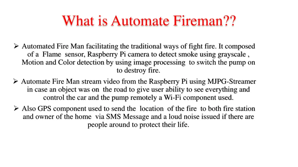 what is automate fireman