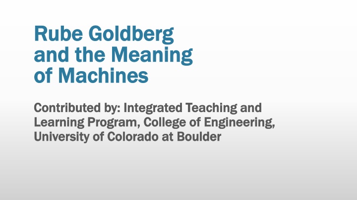 rube goldberg rube goldberg and the meaning