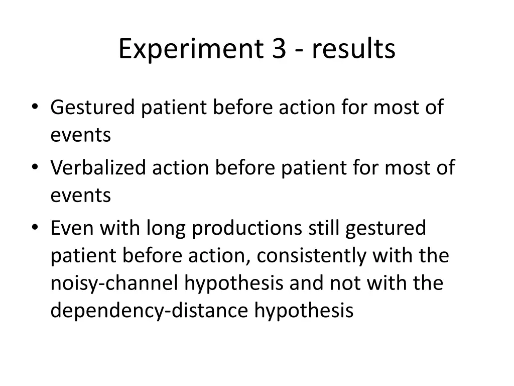 experiment 3 results