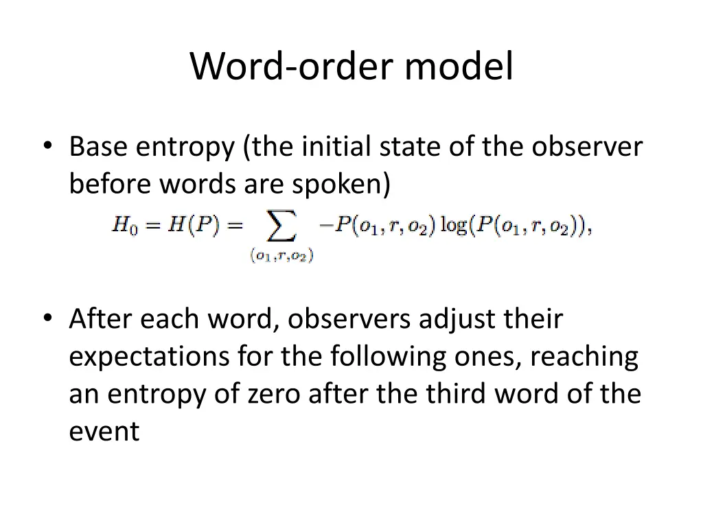 word order model 1