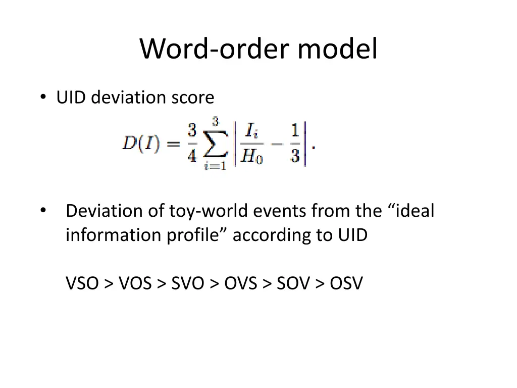 word order model 3