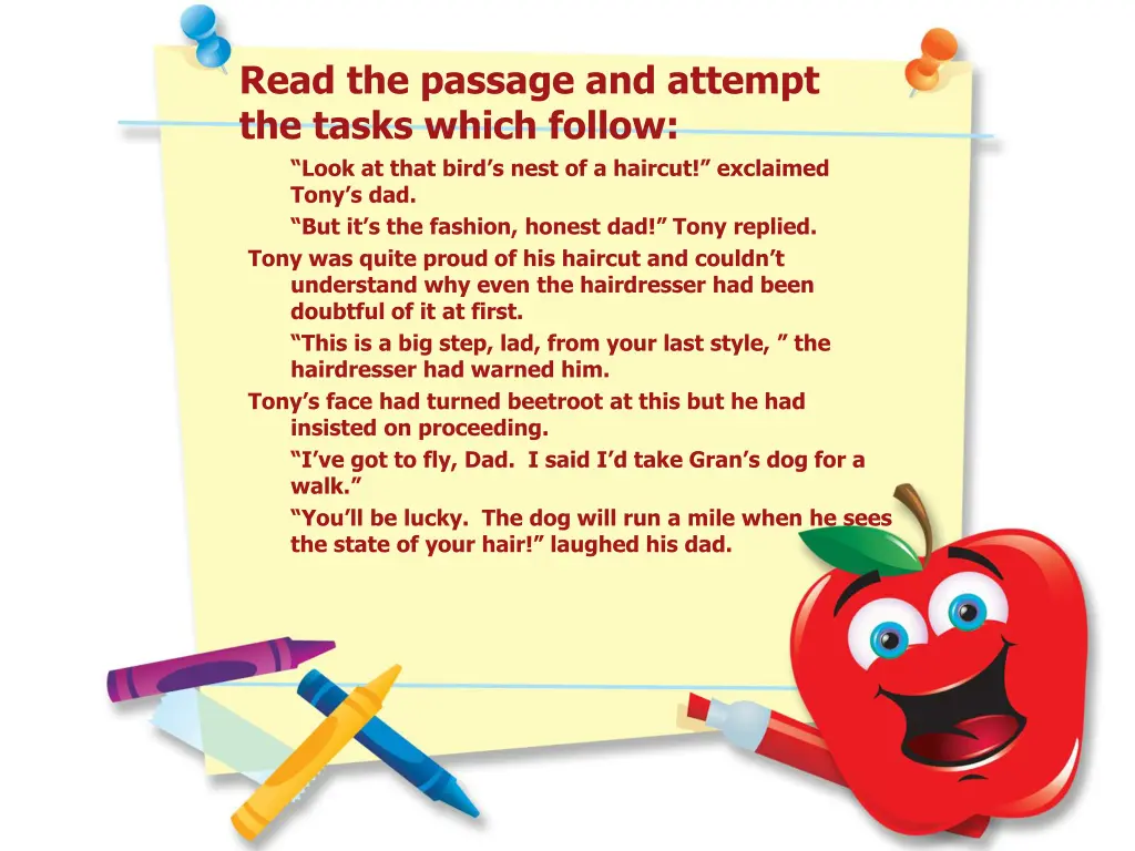 read the passage and attempt the tasks which 3