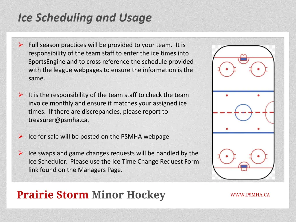 ice scheduling and usage