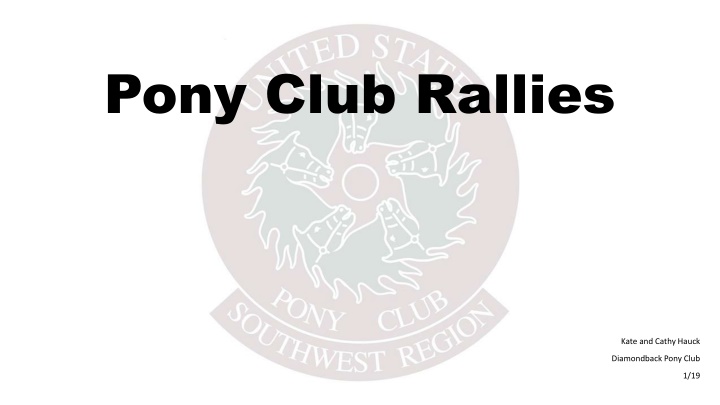 pony club rallies