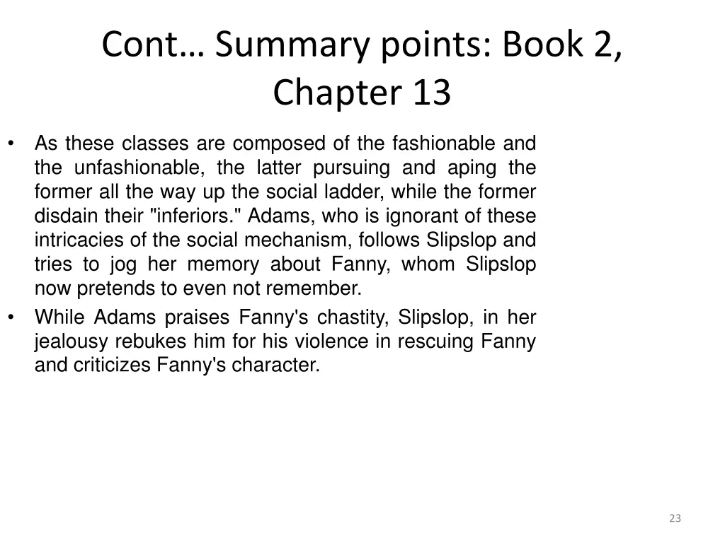 cont summary points book 2 chapter 13