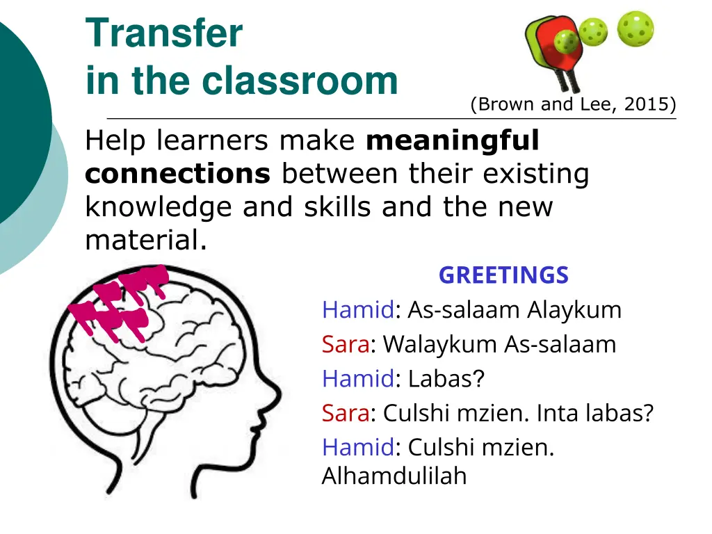 transfer in the classroom 2