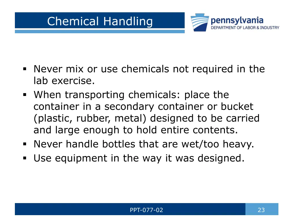 chemical handling 2