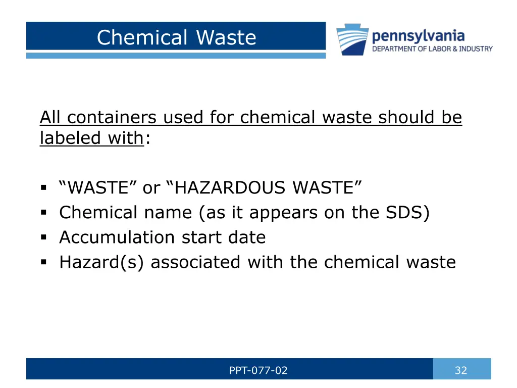 chemical waste