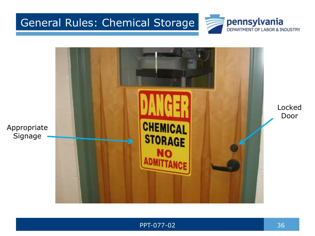 general rules chemical storage 1