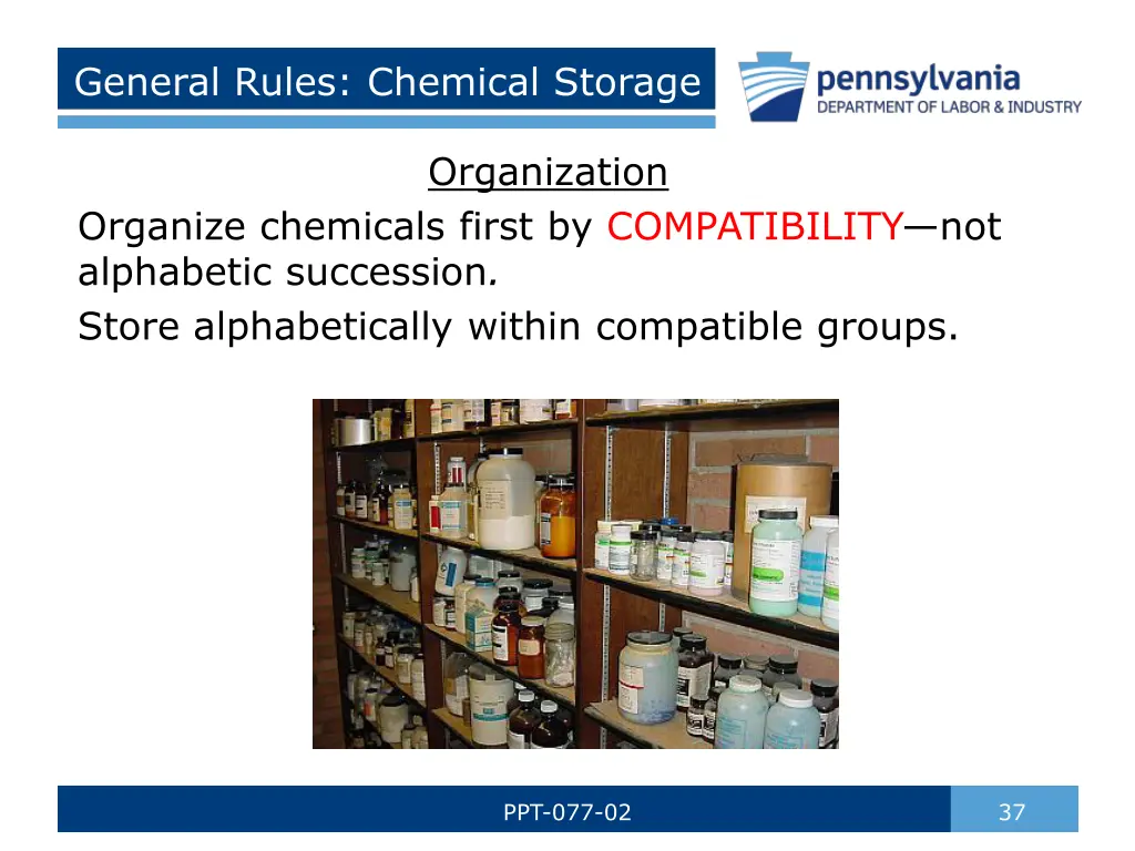 general rules chemical storage 2