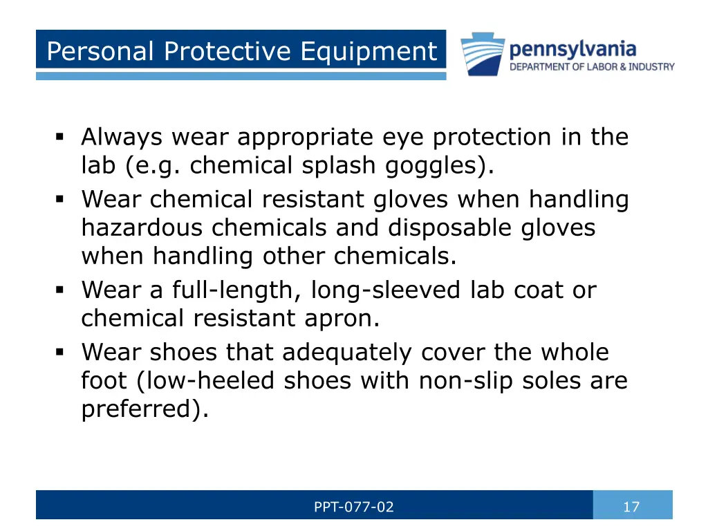 personal protective equipment