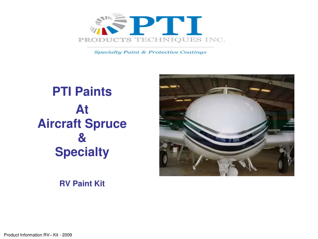 pti paints at aircraft spruce specialty