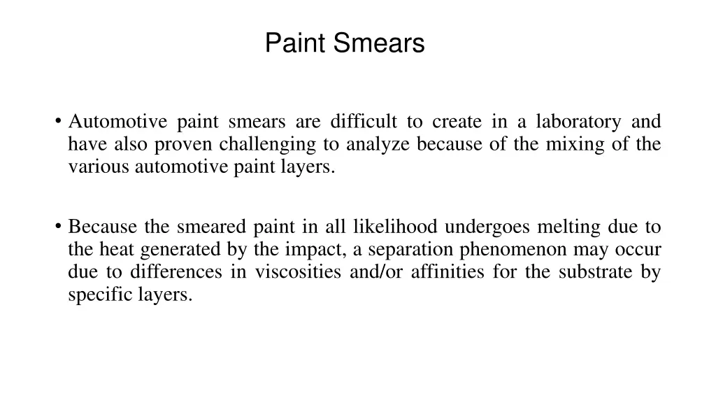 paint smears