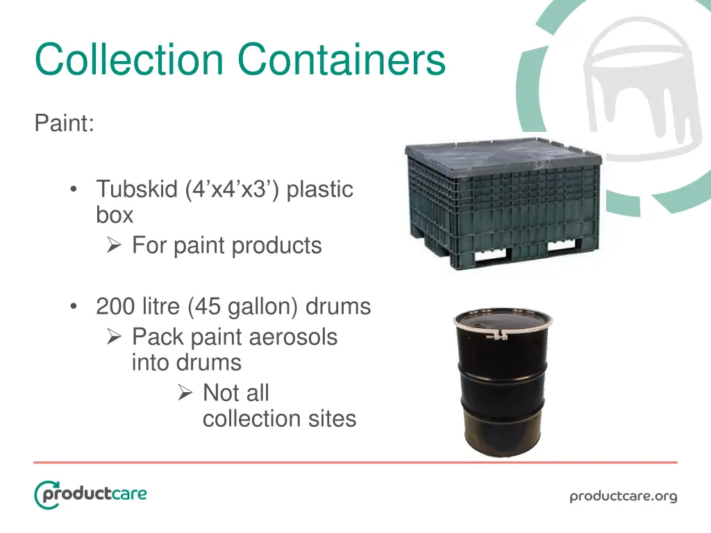 collection containers