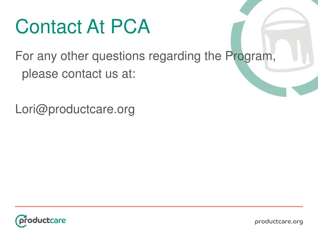 contact at pca